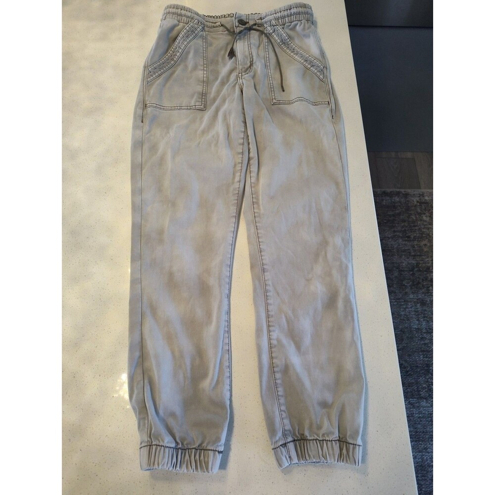American Eagle Outfitters Women's 12 Gray Cotton Jogger Tapered Leg Stretch jean